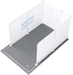 MEEXPAWS Cat Litter Box Enclosure Splash Guard Extra Large 28L × 21.5W x 18H inch, Light Weight Plastic Sheets with Cat Litter Mat Easy Clean (White) | Extra Large Litter Box Pee Shield, DIY Plastic Sheets Easy Clean, Litter Containment, Privacy Screen...