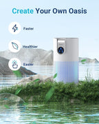 Air Purifiers for Home Large Room Up to 1500ft² with Aromatherapy, MOOKA HEPA Air Purifier for Bedroom Pets Kitchen, Air Filter Cleaner for Wildfire Smoke Pollen Dust Dander Odor, 15dB, M03