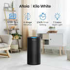 Afloia Air Purifier for Home Large Room Bedroom up to 1076 Sq Ft | 3-Stage Filter, 22dB Sleep Mode, 7 Color Light, 2/4/8H Timer, Kilo Black