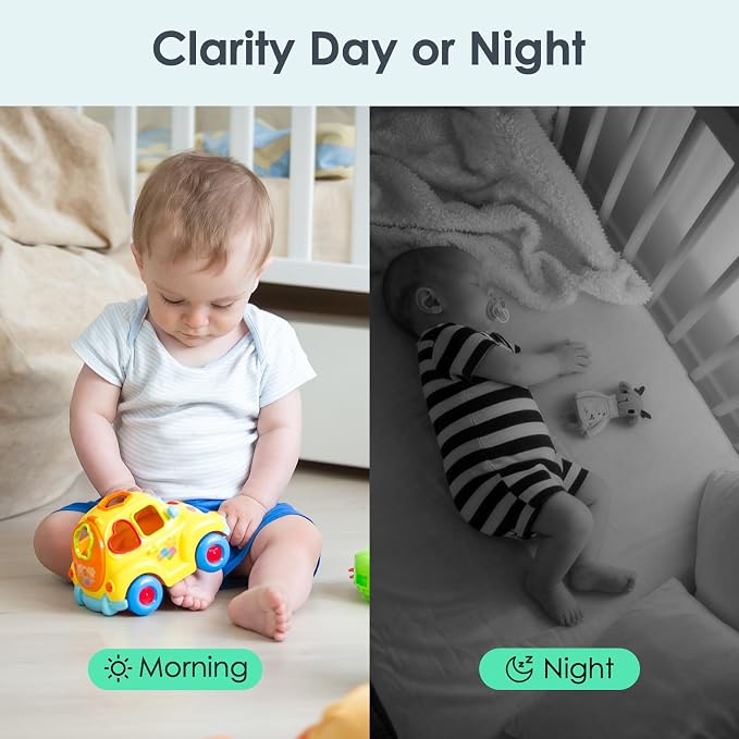 YOTON Indoor Security Camera for Baby Monitor, Home & Pets, 2.4GHz WiFi with Motion Detection, Night Vision, 2-Way Audio, Works with Alexa & Google Home, Local Storage or Optional Cloud, WS01(4-Pack)