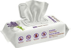 Best Pet Supplies Cleaning Dog Wipes - Calming Lavender, 100 Count | Lavender Scented, Large 8x9", Vitamin E, Puppy & Cat Safe, Gentle Grooming, Resealable Pouch Prevents Drying