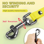 Wolfone Waterproof Dog Leash 50FT Long Line Recall Training Lead | 50FT Dog Leash Durable PVC coated long line with easy clean surface strong nylon core for recall training and outdoor use