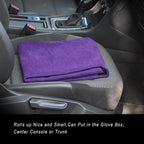 Car Seat Cover Protector Front Seats,for Gym Workout,Running,Swimming,Beach and Hiking,Waterproof Sweat Towel Bucket Seat Covers for Cars SUV Trucks (Purple, 2Pcs)