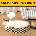 Conlun Oval Cat Scratcher Bed | Scratching Bowl Lounge for Kittens | Medium | Corrugated Cardboard Pad | Concave Shape | No Mess Enclosed Base | Serves as Couch Furniture Protector