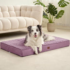 EHEYCIGA Orthopedic Dog Bed Extra Large with Removable Washable Cover,50x36 | Egg Crate Foam Support,Durable Oxford fabric,Non-Slip Bottom,Machine Washable,Soft Waterproof Plush Pet Bed Mat For Crate