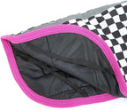 Jeffers Expression Dog Coat Waterproof Ripstop Winter Jacket 28" – 240g Insulated Blanket, Adjustable Belly & Chest Straps, Reflective Strips, Small to Large Breeds, Outdoor & Travel - Party Cheetah