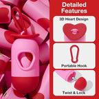 VETRESKA Dog Poop Bag Dispenser with Smoked Cherry Scented Bags, 105 Counts | Leak Proof and Extra Thick Pet Waste Bags for Dog Walking and Cat Litter, 1 Poop Bag Holder and 7 Rolls