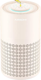 AIRROMI Air Purifier for Bedroom with A2001 Creamy Beige