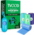 Dog Poop Bags Rolls 240 Count– Leakproof 4 Color for Mess-Free Pickup | Unscented Thick Pet Waste Bags with Dispenser for Clean Hands During Daily Walks Parks Sidewalks and Backyard Cleanup