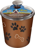 Loving Pets Bella Dog Bowl Canister/Treat Container, Copper, medium large (7482)