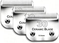 3PCS 30 Blades Dog Grooming Blades Compatible with Andis/Wahl Dog Clipper | Cut Length 1/50"(0.5mm),Dog Clipper Blade compatible with Oster A5/Wahl KM Series ,Ceramic Blade & Stainless Steel Blade