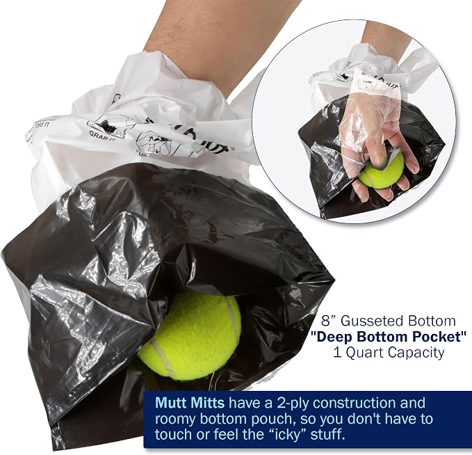 Mutt Mitt® Pinkies™ 2-Ply Dog Waste Station Header Bags, 100 Count | Same Mutt Mitt® bags found in dog waste stations, 2-ply mitten design, 300% thicker than mini roll bags