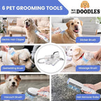 We Love Doodles 11-in-1 Dog Grooming Vacuum - Professional-Grade Dog Clippers, Lightweight Pet Vacuum Grooming Kit for Dogs at Home, for Long Hair & Non Shedding Dogs, Goldendoodles & Poodles