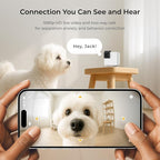 Petcube Cam 360 (2-Pack) – Wi-Fi Pan-Tilt Pet Security Camera with App | 1080p HD video, 360° rotation, night vision, AI alerts for dog, cat & home monitoring. Includes 2 cameras
