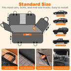 URPOWER 4 in 1 Dog Car Seat Cover for Back Seat, Waterproof Hammock | Mesh Window, Side Flaps, 600D Oxford, Scratch Resistant, Non-Slip, Easy Install, Machine Washable, Dog Seat Belt Included