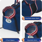 Cinf Cat Nail Clipping Cleaning Grooming Restraint Bag （Free Muzzle） No Scratching Biting for Bathing Nail Trimming Injecting Examining((Blue USA Flag,M)