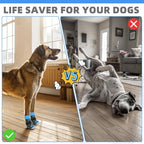KOOLTAIL Dog Socks Shoes for Hot Pavement to Prevent Licking Paws, Winter Dog Boots&Paw Protector for Hardwood Floors Anti Slip,Traction Control Grip Booties for Small Medium Large Senior Dogs, Blue M