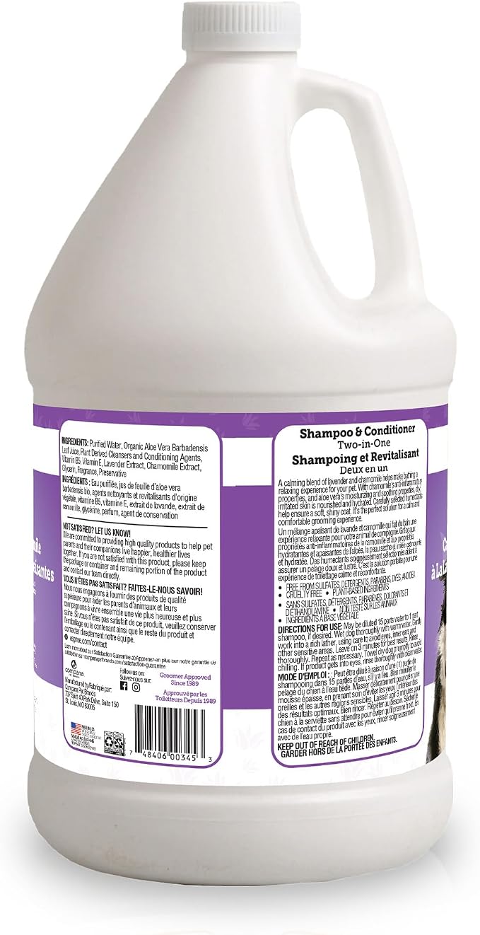 Espree Calming Dog Shampoo & Conditioner, Soothing Dog Shampoo, Gallon