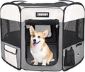 JESPET Pet Dog Playpens 36", 45" & 61" Portable Soft Dog Exercise Pen Kennel with Carry Bag for Puppy Cats Kittens Rabbits, Indoor/Outdoor Use