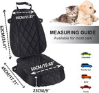 AsFrost Dog Seat Cover Cars Trucks SUVs, Thick 600D Heavy Duty Pets Car Seat Cover, Waterproof & Wear-Resistant Durable Nonslip Backing & Hammock Convertible, Black, 2 Pack | Thick 600D Oxford, Heavy Duty, Waterproof & Wear-Resistant, Durable Nonslip B...
