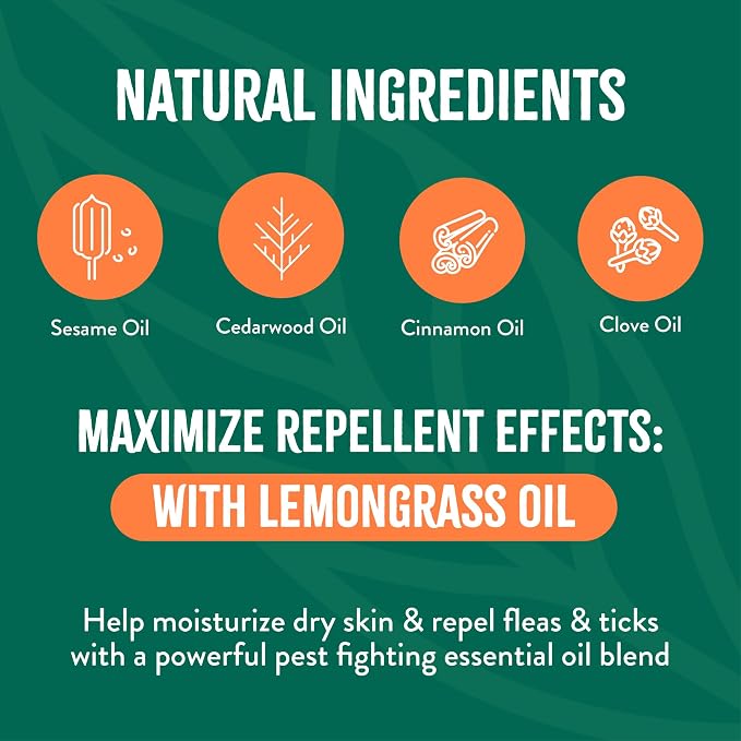 Parent NFT Shampoos only | Powerful & Natural Defense | Flea & Tick Prevention | For Large & Small Dogs | Made in USA