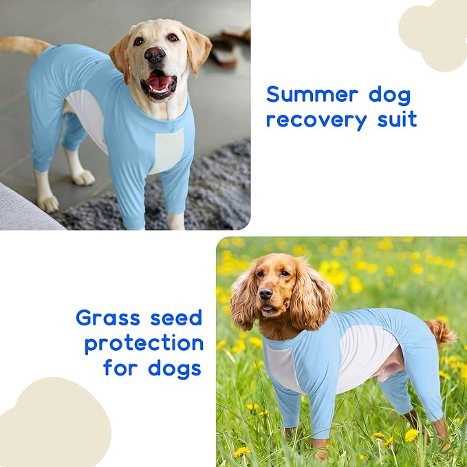 ROZKITCH 2-in-1 Dog UV Protection Shirt, UV Protection Shirt for Dogs Protect Pet from Sun Burn Hot Weather, Keep Cooling in Summer Dog Apparel for Large Blue XL