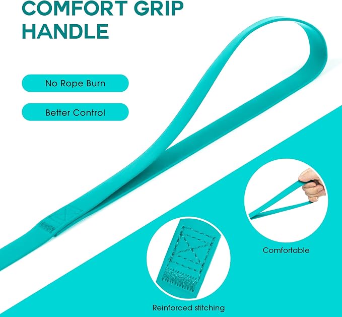 Wolfone Waterproof Dog Leash 40FT Long Line Recall Training Lead | Outdoor Dog Leash Waterproof PVC coated training rope with easy clean design, great for recall swimming and adventures