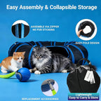 Automatic Cat Toy, Motion Activated Interactive Cat Toy Ball with Cat Tunnel, Hide and Seek Puzzle Game for Indoor Cats Kittens, Interactive Cat Toy to Relieve Boredom
