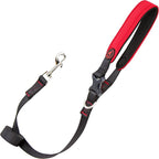 Gooby Escape Free Sport Leash - Red, 4 FT - Neoprene Dog Leash with Quick Release Buckle for Small, Medium and Large Dogs