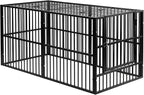 Dog Playpen 32" Height Roof | 25mm Steel Tubes, 40.8 lbs sturdy frame, rubber non-slip feet, indoor outdoor, Small Medium Dogs