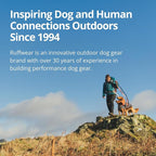 Ruffwear, Switchbak Hands‑Free Dog Leash, Adjustable 2.5–7 ft, Double‑Ended Lead with Lockable Crux Clips and Sliding V‑Rings, Waist‑Worn, Over‑Shoulder or Handheld, River Rock Green