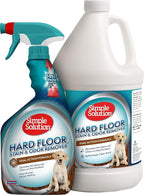 Simple Solution Hard Floor Dog Stain & Odor Remover, Gallon & 32oz Bundle | Dog Urine Enzyme Cleaner, Pet Floor Cleaner, Pet Cleaner Spray, Hardwood Floors, Dog Stain & Odor Remover, Pro-Bacteria