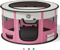 Dog Playpen for Puppies and Cats: Foldable Pet Pen with Dual Doors | Two Zippered Doors, 360° Mesh Windows, Removable Breathable Top, Spacious Interior