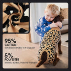 FUAMEY Dog Surgery Recovery Suit, Soft Breathable Neuter Suit for Male Dogs | Post Neuter Surgery Suit, Alternative to Cone of Shame, Wound Care for Dogs, Anti-lick Dog Recovery Suit Brown Leopard L