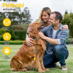 Petbobi Dog Tie Out Cable and Stake, 40ft Heavy Duty Dog Leads for Yard | 4in Shock Spring, 16in Spiral Ground Anchor, 360° No-Tangle Swivel, Chew-Proof Rustproof Wire, Up to 120 lbs, Outdoor Camping