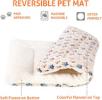 Mora Pets Dog Bed Crate Pad Ultra Soft Pet Mat Star Print 22 Inch Brown | Washable Crate Mat for Large Medium Small Dogs, Reversible Fleece Dog Crate Kennel Mat Flat Cat Bed Liner
