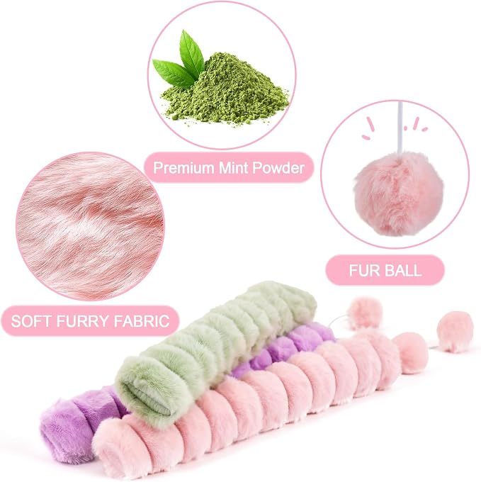 Cat Kicker Toy 3 PCS, Quiet Cat Catnip Toys for Indoor Cats | Interactive Cat Toy Pillows Long Cat nip Toys for Kitten 14.6in/37cm