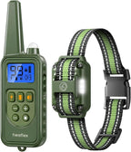 Dog Training Collar with Remote, 4-Mode Beep/Vibe/Shock/Light, IPX8 | Electronic Dog Shock Collar, E-Collar, Rechargeable, 3300FT, Fits Small Medium Large Dogs