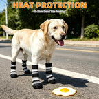 KOOLTAIL Dog Socks for Hot Pavement, Non Slip Dog Shoes to Prevent Licking Paws, Dog Booties with Grippers for Hardwood Floors, Puppy Boots & Paw Protectors for Small Medium Large Senior Dogs, L