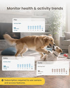 Furbo 360° Dog Camera [Paid Plan Required to Activate] | Stay connected with AI Dog & Home Safety Alerts, Treat Toss, Auto-Tracking, Video History, 2-Way Audio (Subscription 3mo min)