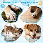 Dog Socks to Prevent Licking Paws, Anti Slip Dog Boots & Paw Protectors for Hardwood Floors, Toe Grips for Small Medium Large Senior Dogs, Dog Shoes for Hot/Cold Pavement(Pink Bone,S)