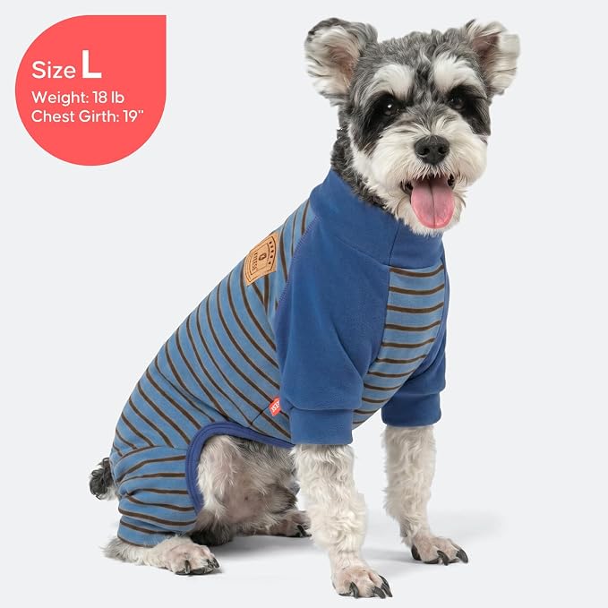 KYEESE Turtleneck Dog Pajamas for Small Medium Large Dogs Warm Dog Onesie | 4-Way Stretch, Lightweight & Breathable, Reduces Shedding, Gentle on Sensitive Skin, Recovery Support, Easy Potty Breaks