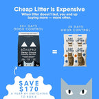 Boxie Probiotic Clumping Cat Litter 40+ Day Odor Control Dust Free 16 lb
