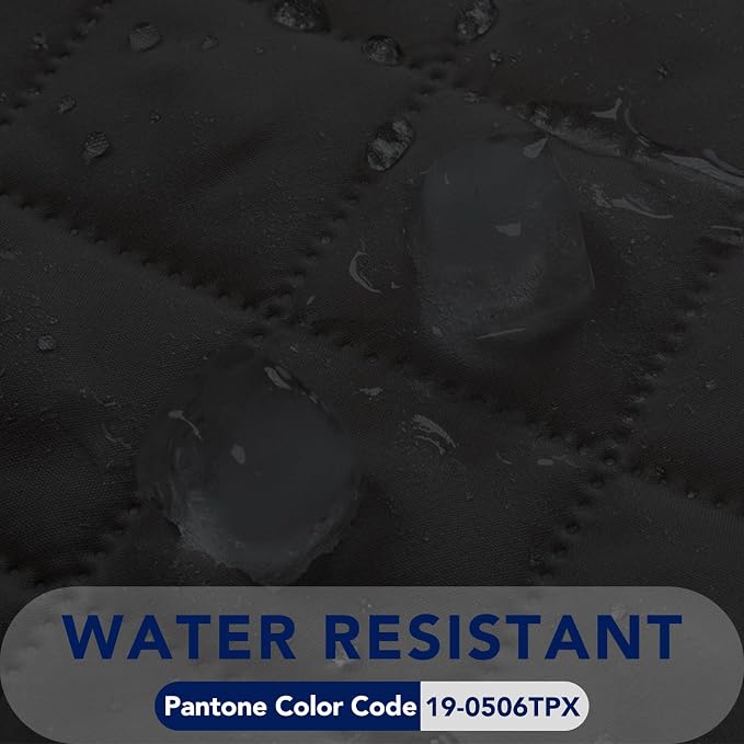 PureFit Reversible Quilted Sofa Cover Dog Couch Covers for Sofa, 28 in | Black/Black, Water Resistant Couch Protector, Washable Pet Couch Cover with Non Slip and Elastic Straps For Kids