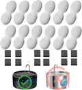VOUAAOOD Cat Fountain Filters Replacement: 24 Pet Water Fountain Filters - 12 Carbon Filters + 12 Sponges Filters Suitable for H6 Cat Fountain for Drinking - 6 Months Usage Kit