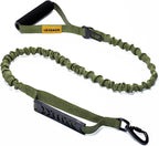 6FT Highly Reflective Heavy Duty Elastic Bungee Medium and Large Dog Leash Shock Absorbing with Comfortable Padded Handle and Traffic Handle Suitable for Training