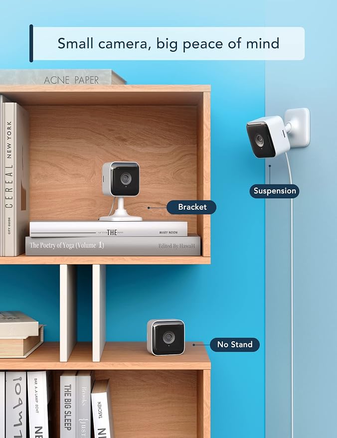 GNCC Indoor Security Camera, 2 Packs 1080P Cameras for Home Security Wi-Fi Camera, Motion/Sound Detection, Night Vision, 2-Way Audio, Real-Time Alert, Cloud & SD Card Storage, 2.4G WiFi Only | Cameras for Home Security Wi-Fi Cameras, Motion/Sound Detec...