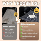 Dog Car Seat Waterproof Bed Cover Nonslip Car Back Seat Soft and Comfortabl | Pet Bed Mat Car Blanket for Travel Backseat Extender Seat Covers Dog Bed for Cars Trucks and SUVs (Grey Cover 23.6” x 51”)