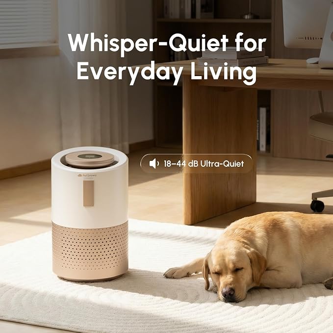 Pet Air Purifier for Cats and Dogs, H13 HEPA Air Purifier with TiO2 Filtration for Pet Hair, Litter Box Odor & Dander, Quiet Smart Air Cleaner for Home, Covers Up to 540 Sq Ft