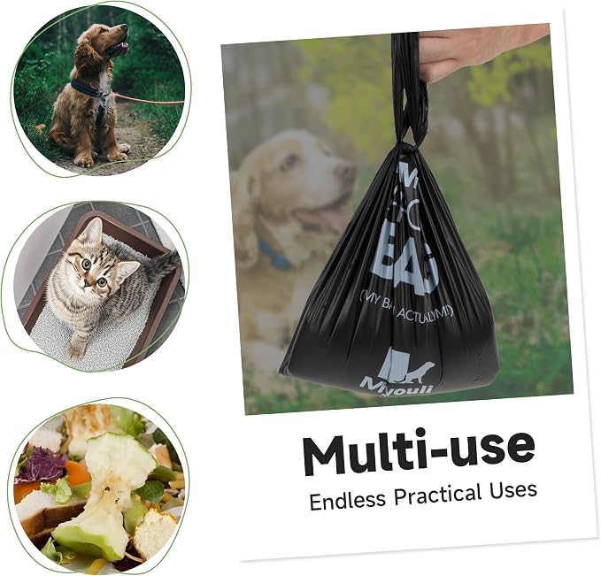 1000 Counts Extra Thick Dog Poop Bags With Handles | Value Pack,Hides Mess, Bio Cornstarch Blend, Leak-proof,Ocean Scented,Cat Litter Disposal Bags